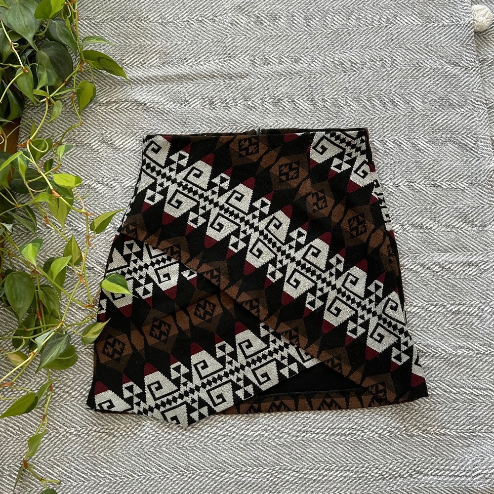 Zara | Aztec printed mini skirt